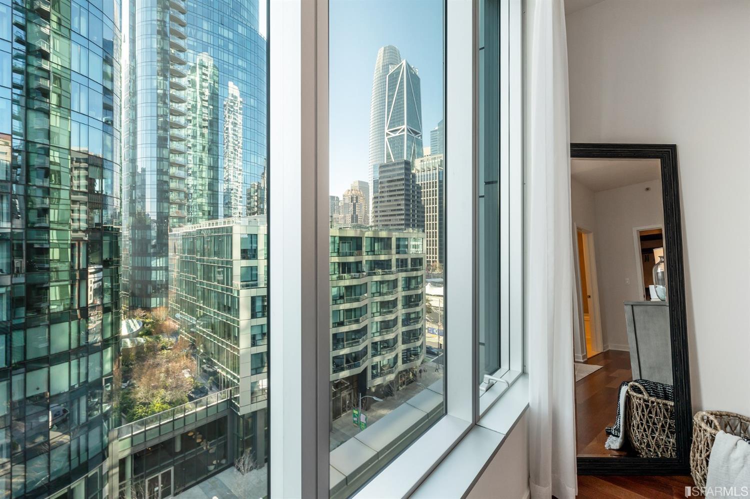 Outlooks from the primary bedroom suite.
