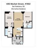 Detail Gallery Image 2 of 17 For 690 Market St #1902,  San Francisco,  CA 94104 - 2 Beds | 2/1 Baths