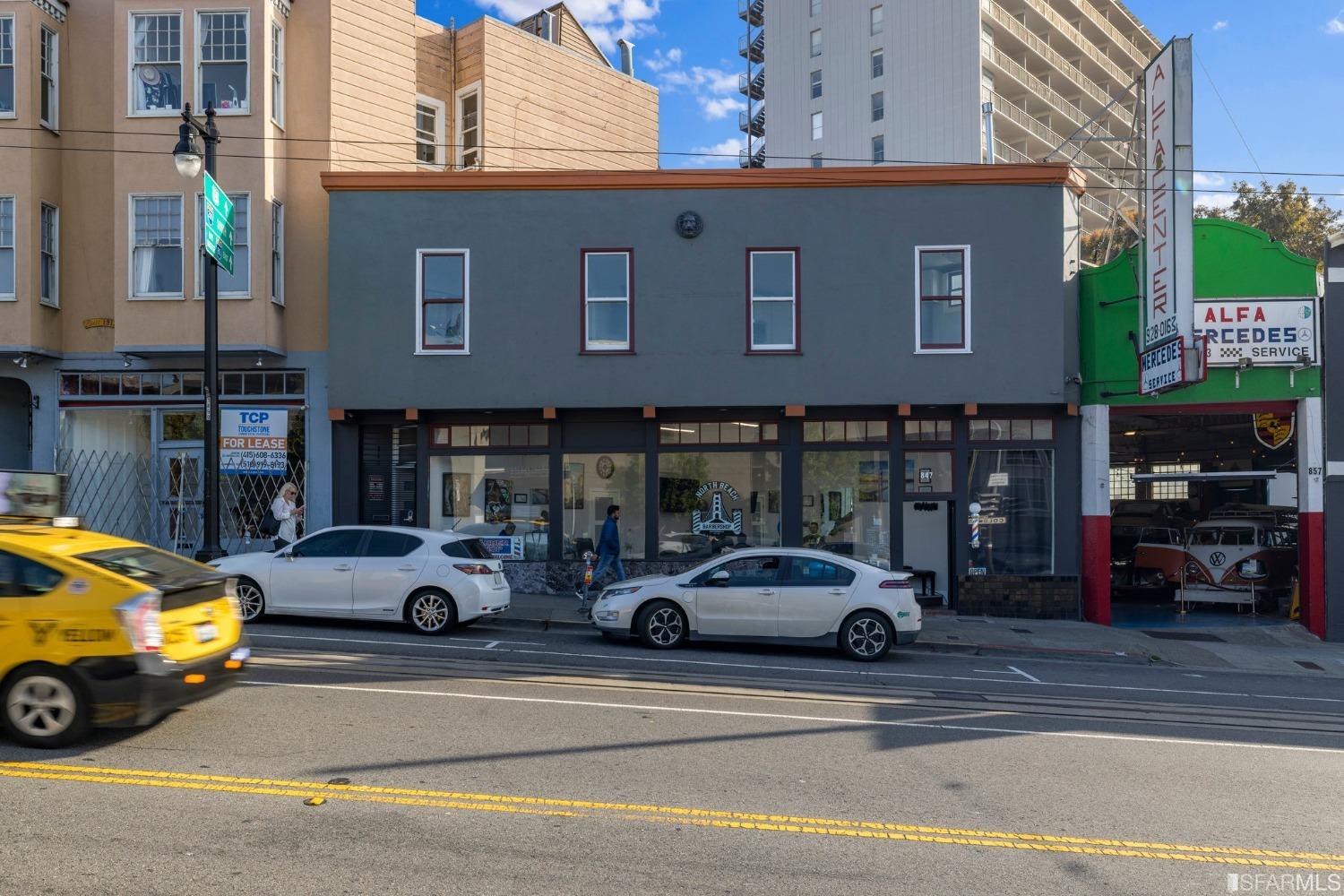 845 Columbus Avenue San Francisco, California Introducing a boutique, extensively remodeled mixed-use building in vibrant North Beach, fulfilling the dreams of small business owners. This fantastic property features a ground-level commercial unit, along with a spacious basement area for extra flexibility and income. One-bedroom one-bath chic flat above boasts high-quality finishes, exuding elegance and sophistication will be delivered vacant. With a prime location just minutes away from Washington Square Park, Fisherman's Wharf, and across from the Library, exceptional foot traffic and tourist activity are guaranteed. Great potential! Embrace the seamless blend of aesthetics and functionality, as tasteful materials and meticulous attention to detail greet you at every turn. Capture your entrepreneurial aspirations and own a slice of North Beach's allure today.