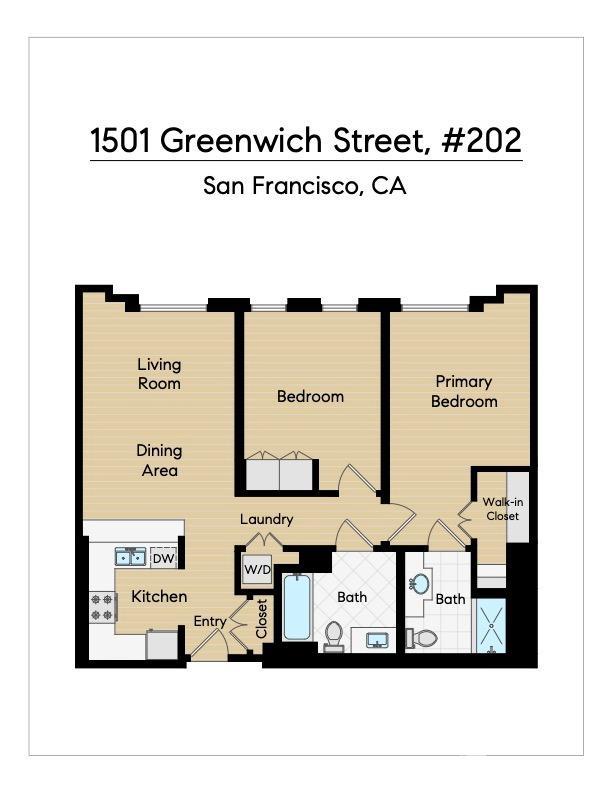 Detail Gallery Image 26 of 42 For 1501 Greenwich St #202,  San Francisco,  CA 94123 - 2 Beds | 2 Baths