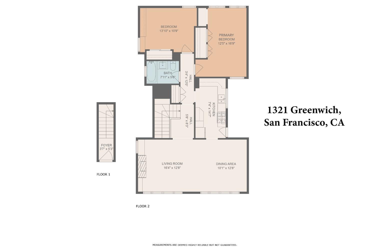 Detail Gallery Image 33 of 33 For 1321 Greenwich St, San Francisco,  CA 94109 - 2 Beds | 1 Baths