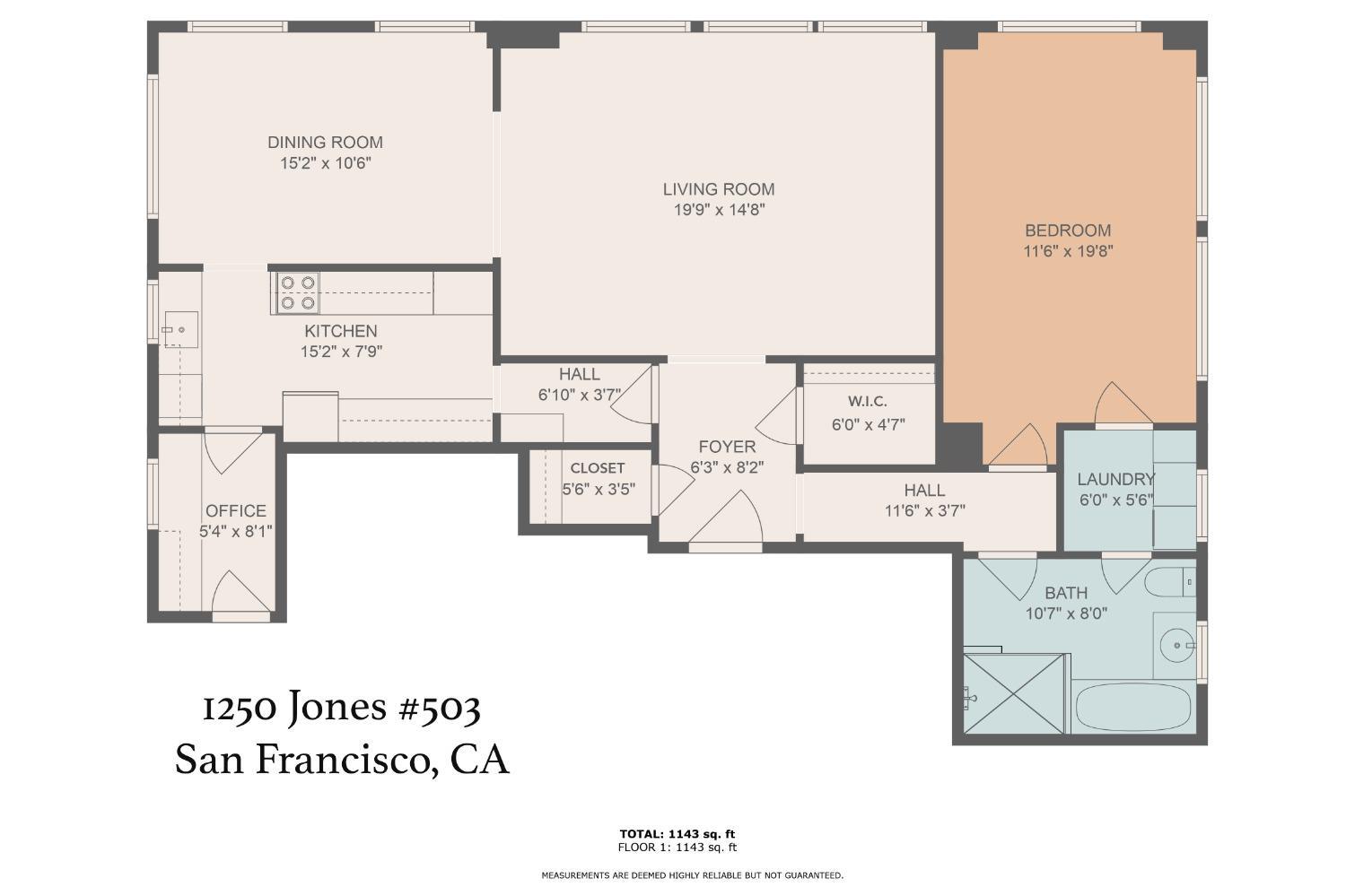 Detail Gallery Image 24 of 30 For 1250 Jones St #503,  San Francisco,  CA 94109 - 1 Beds | 1 Baths