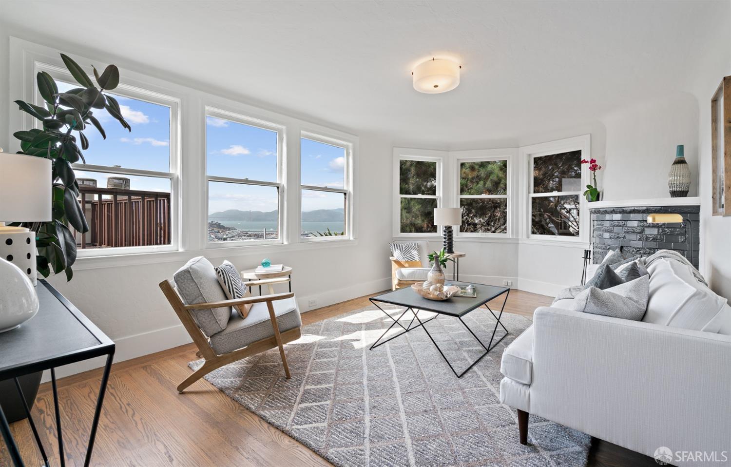 First time for sale! This 110 year-old San Francisco treasure was originally commissioned by the Pezzi family in 1913. 407-411 Greenwich offers a rare opportunity to own a 3rd generation same family legacy at the top of Greenwich steps! Perfectly adjacent to Pioneer Park and Coit Tower, this masterfully constructed 5-unit building offers an updated vacant 1 bedroom penthouse with a 400sqft panoramic view roof deck. Income from 4 additional 2-bedroom flats with split bathroom, ADU potential, plus an unbeatable location.  Detached on 3 sides, this property provides spectacular city, Bay and garden views from each unit. Easy to rent makes this property the perfect investment!