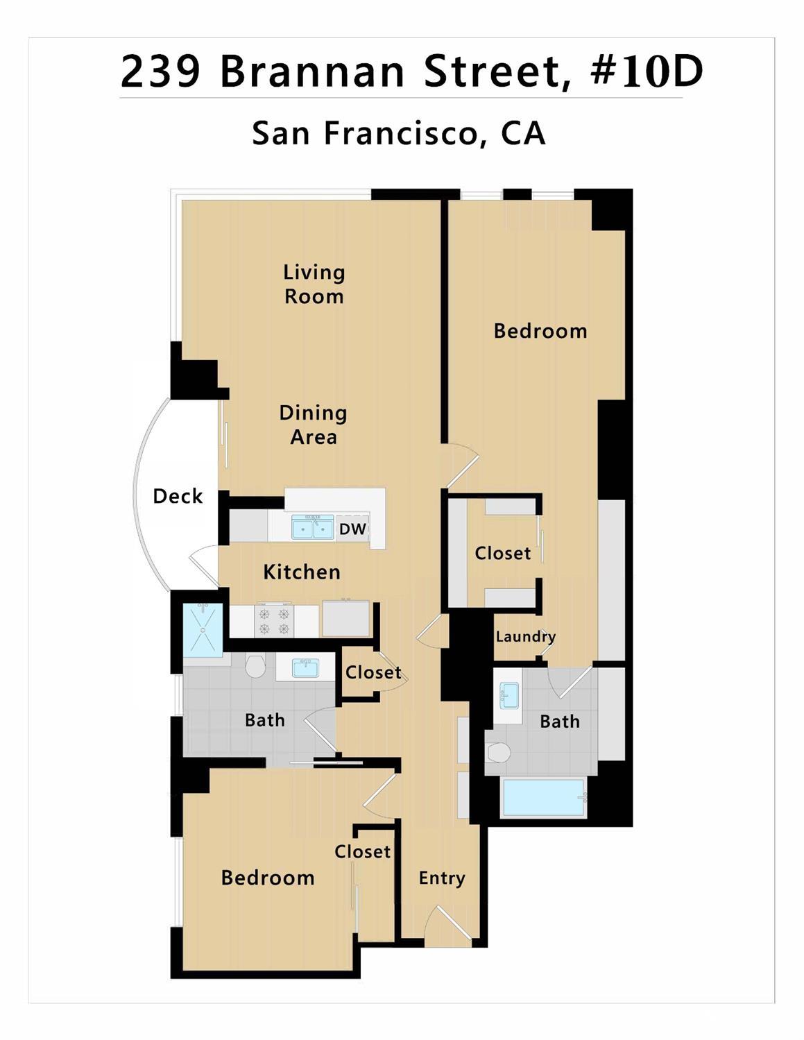 Detail Gallery Image 41 of 44 For 239 Brannan St 10d,  San Francisco,  CA 94107 - 2 Beds | 2 Baths