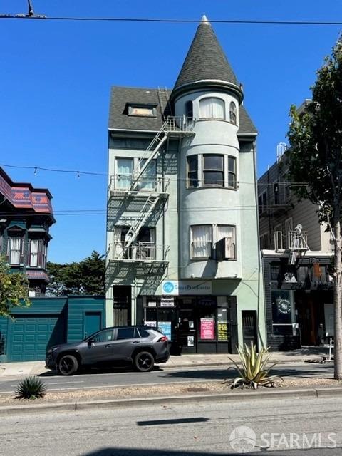 Fully leased investment property w good upside. Four of 5 residential units are updated.  Excellent pedestrian and street traffic for the retail.  Near Muni Metro and #24 & #6 buses.  Correct address is 270-272 Divisadero