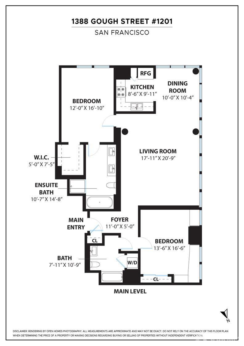 Detail Gallery Image 60 of 60 For 1388 Gough St #1201,  San Francisco,  CA 94109 - 2 Beds | 2 Baths