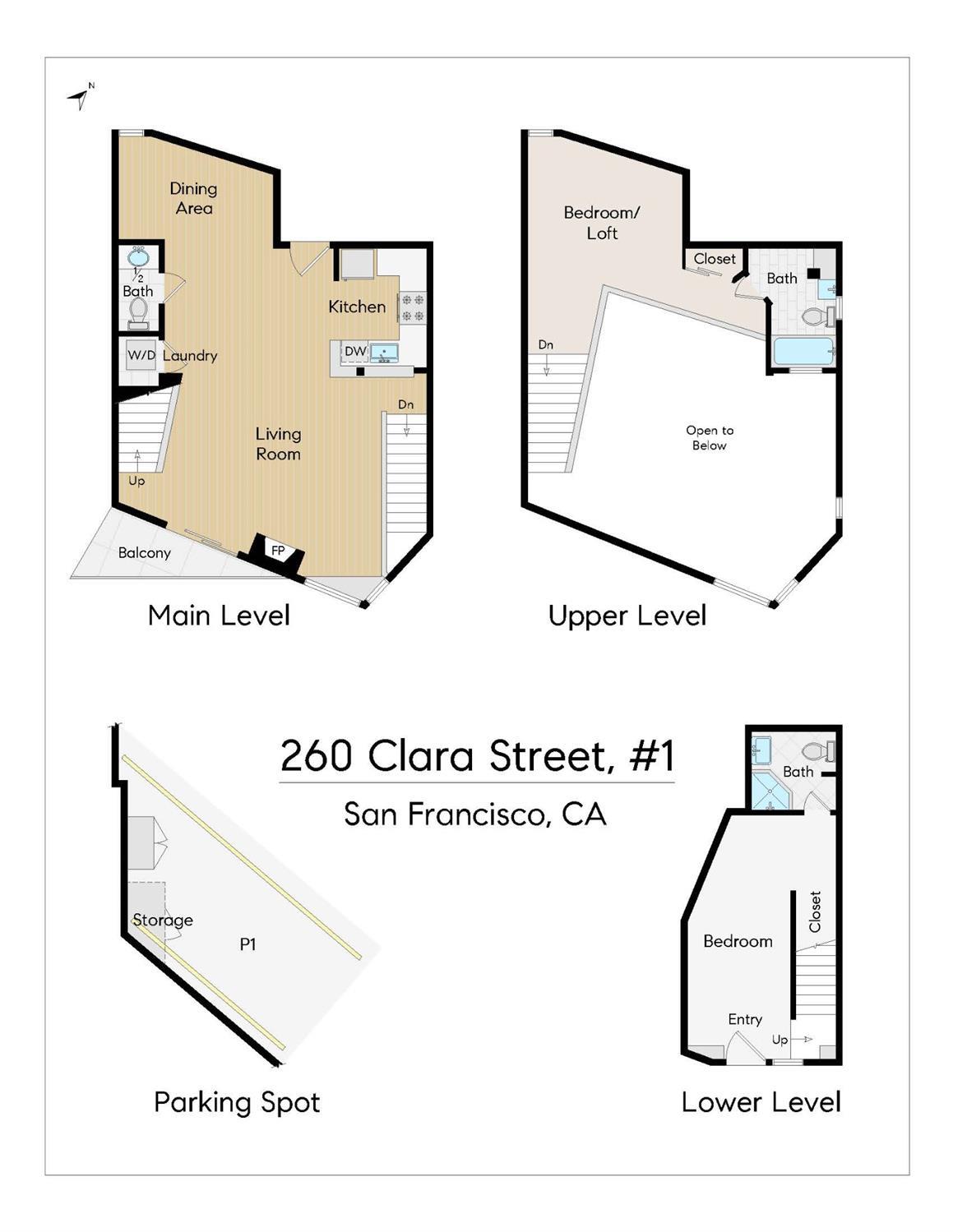 Detail Gallery Image 37 of 38 For 260 Clara St #1,  San Francisco,  CA 94107 - 2 Beds | 2/1 Baths