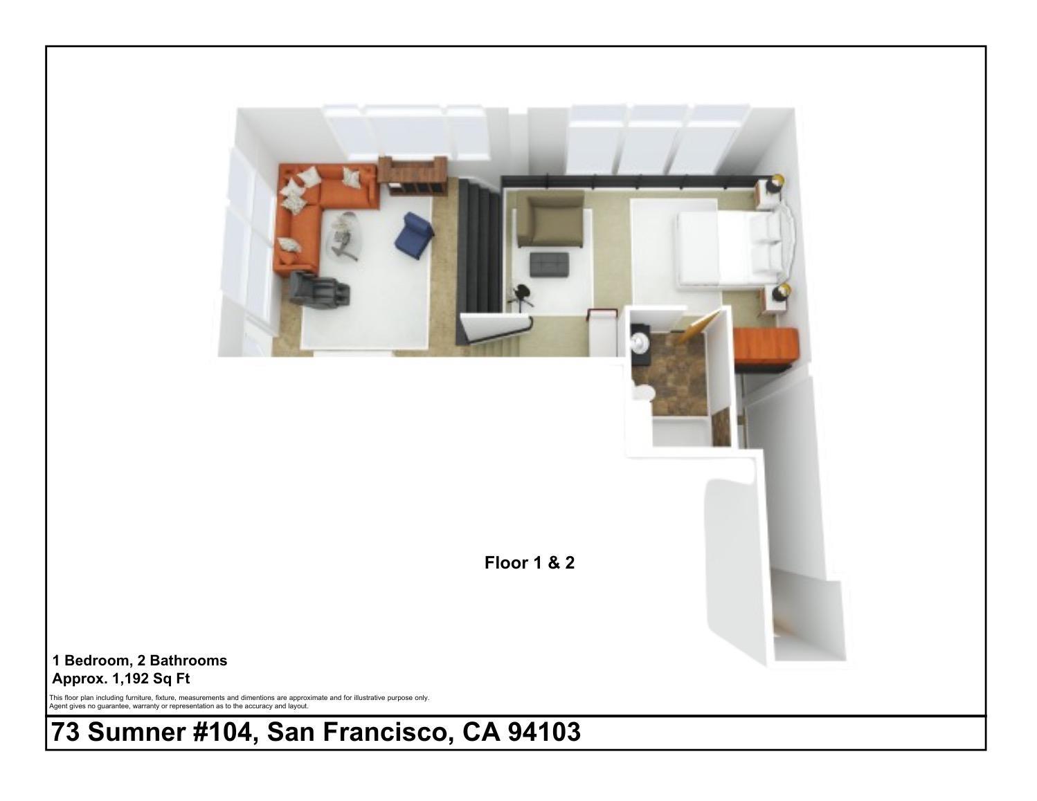 Detail Gallery Image 24 of 57 For 73 Sumner St #104,  San Francisco,  CA 94103 - 1 Beds | 2 Baths