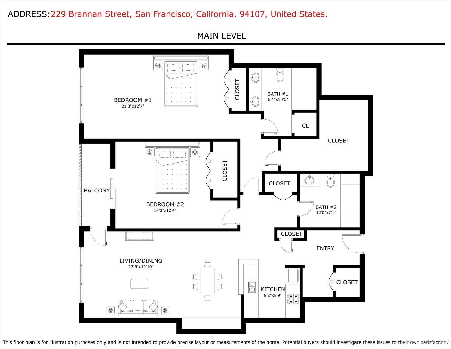 Detail Gallery Image 36 of 36 For 229 Brannan St 10g,  San Francisco,  CA 94107 - 2 Beds | 2 Baths