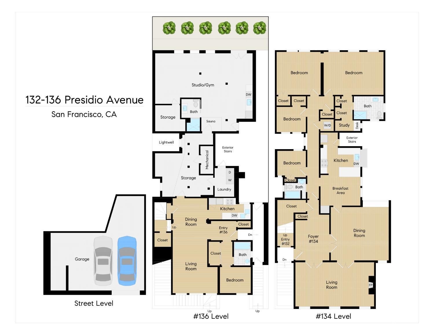 Detail Gallery Image 35 of 44 For 132 Presidio Ave, San Francisco,  CA 94115 - – Beds | – Baths