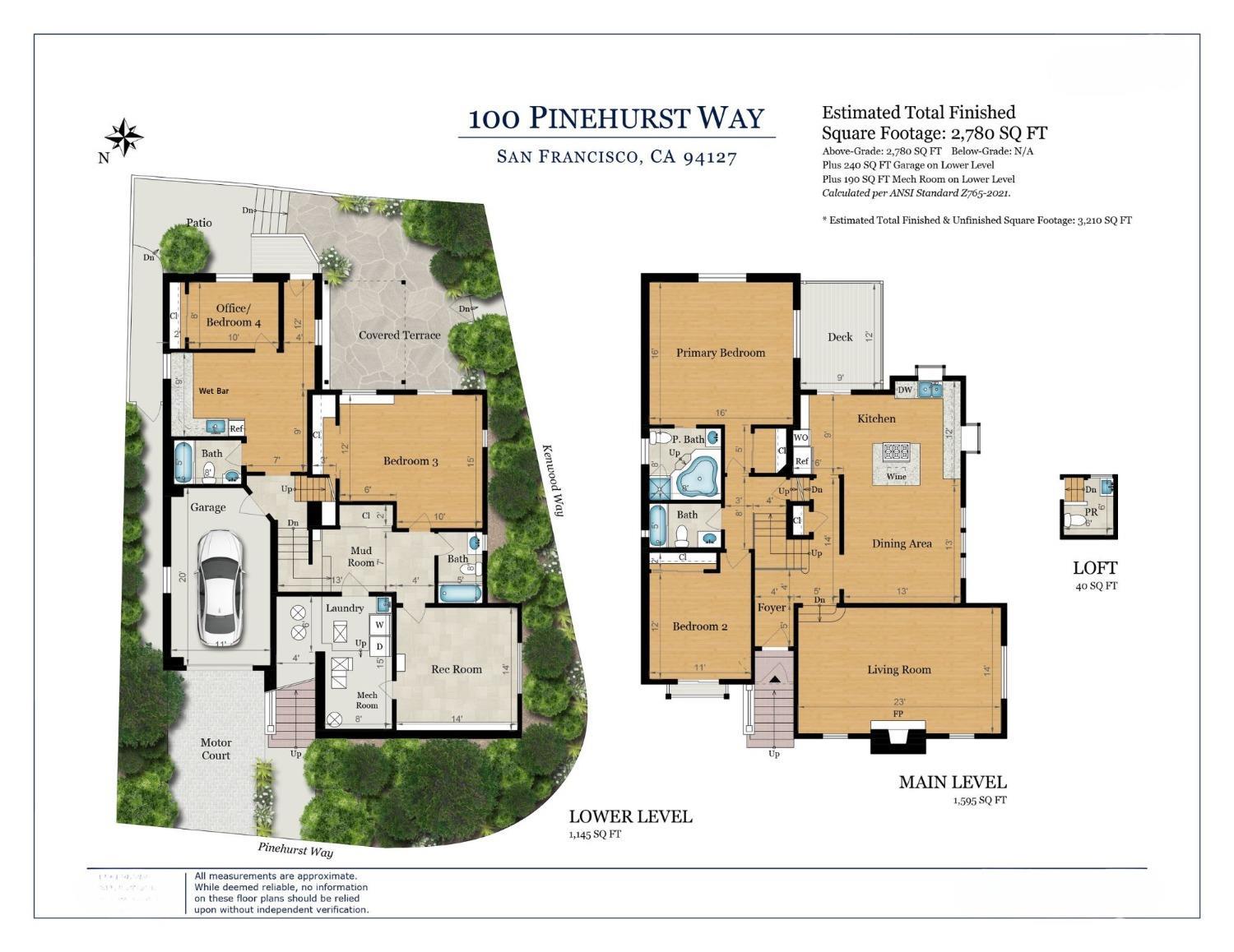 Detail Gallery Image 6 of 99 For 100 Pinehurst Way, San Francisco,  CA 94127 - 4 Beds | 4/1 Baths