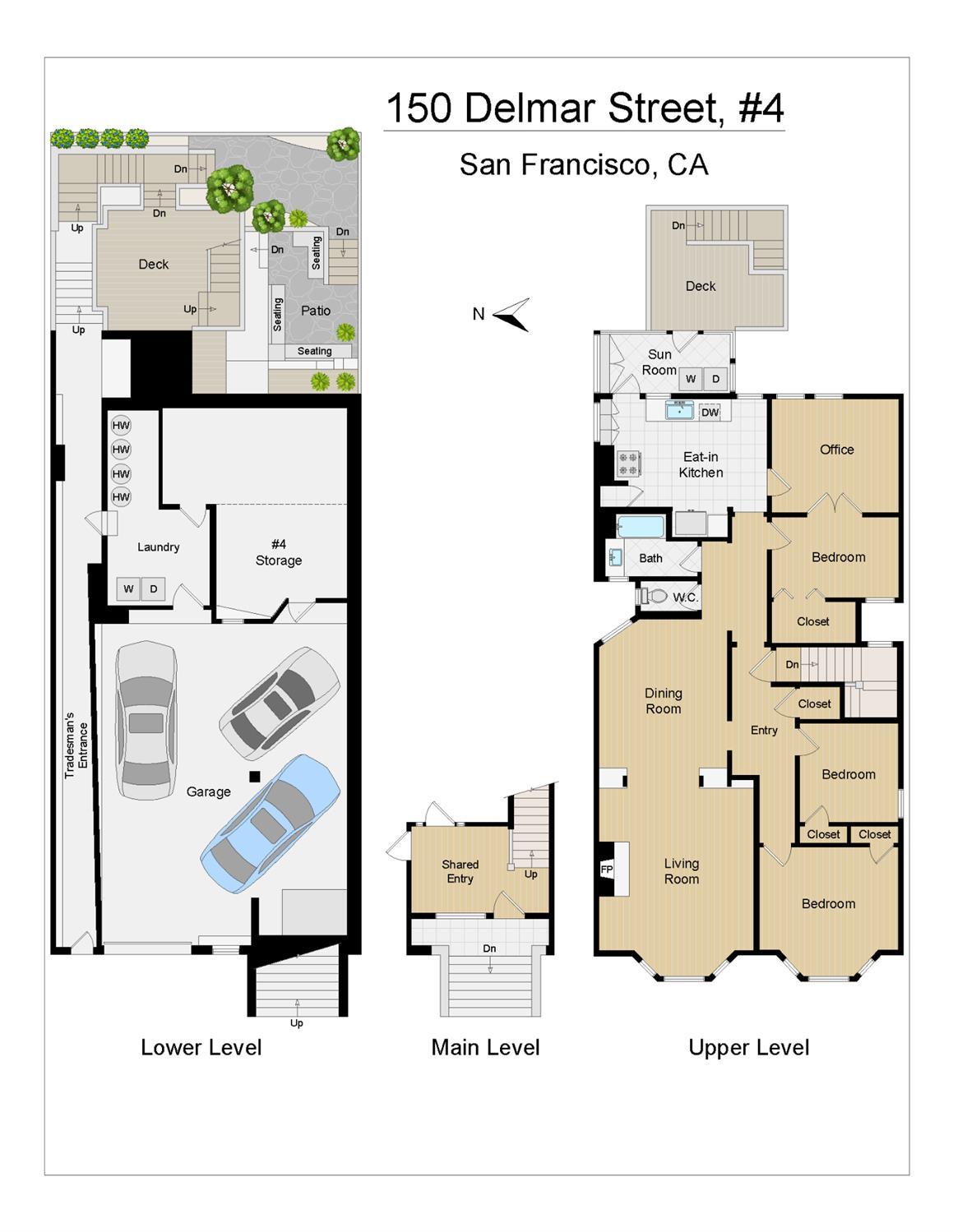 Detail Gallery Image 70 of 82 For 150 Delmar St #4,  San Francisco,  CA 94117 - 3 Beds | 1 Baths