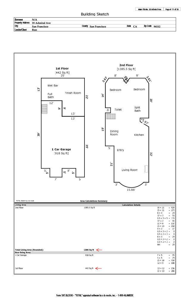 Detail Gallery Image 12 of 12 For 35 Admiral Ave, San Francisco,  CA 94112 - 2 Beds | 1/1 Baths