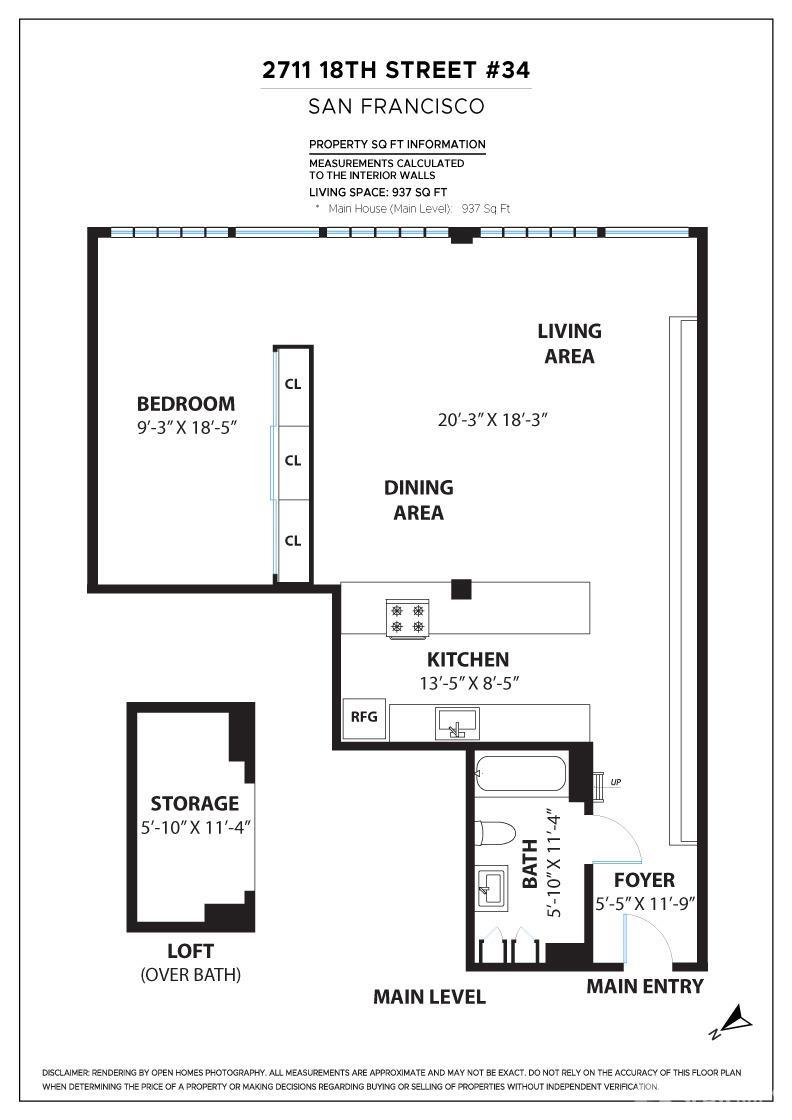 Detail Gallery Image 33 of 37 For 2711 18th St #34,  San Francisco,  CA 94110 - 1 Beds | 1 Baths