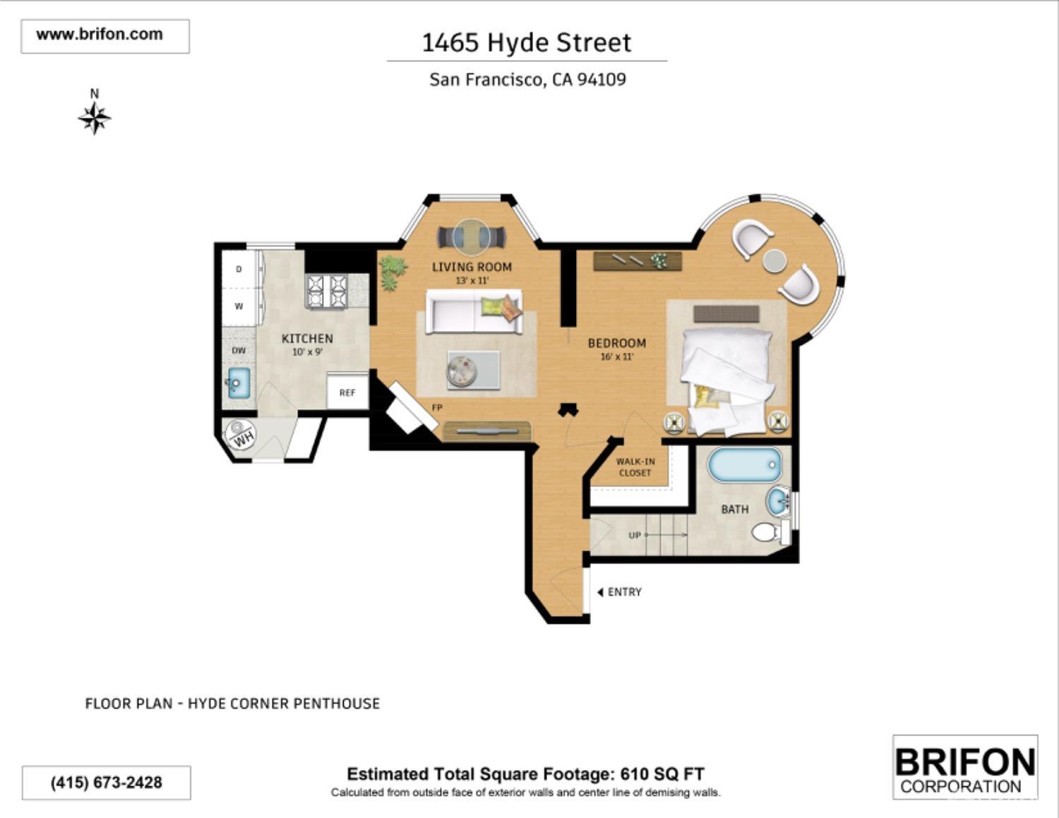 Detail Gallery Image 7 of 17 For 1465 Hyde St, San Francisco,  CA 94109 - 1 Beds | 1 Baths