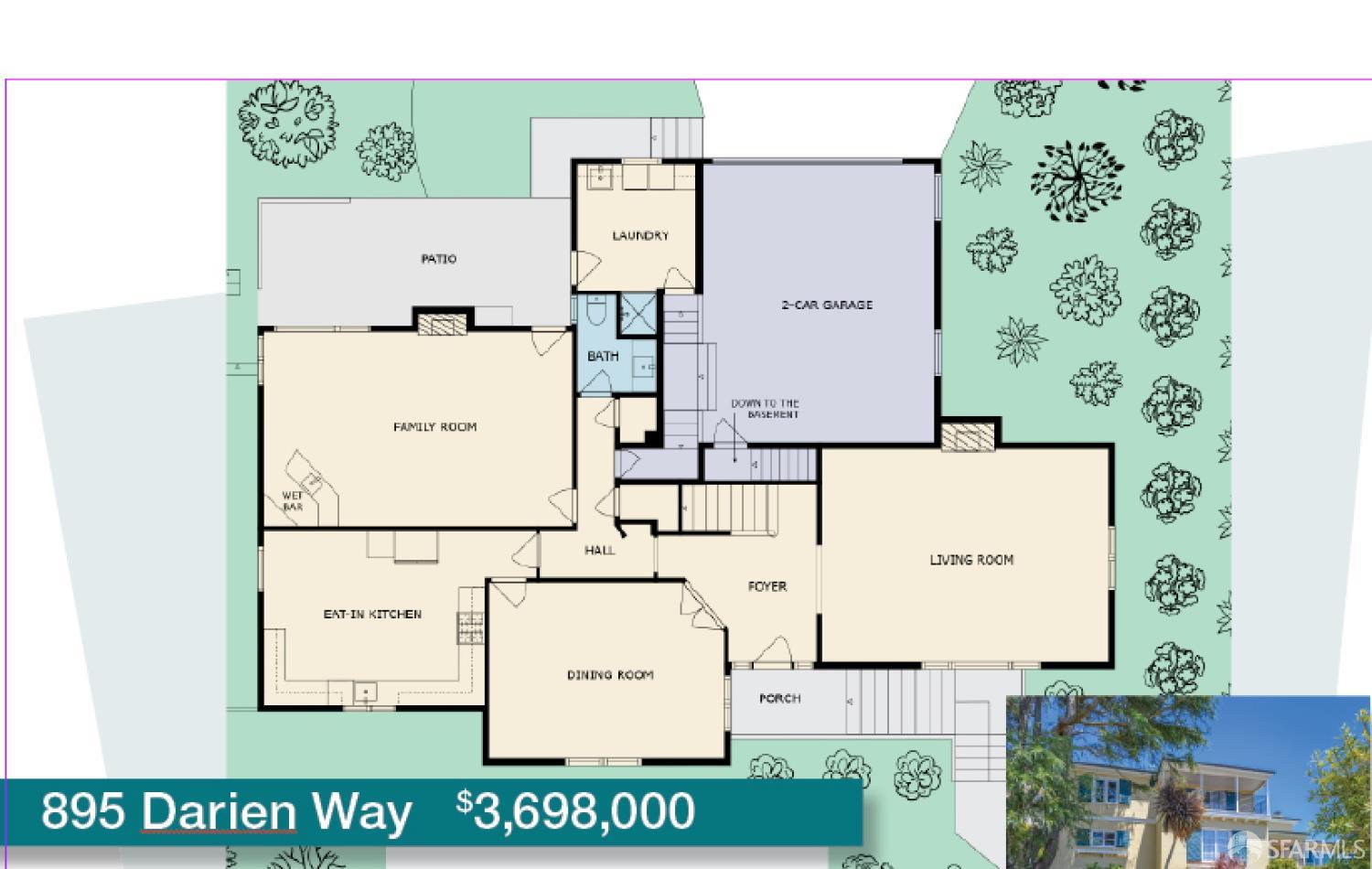 Detail Gallery Image 14 of 16 For 895 Darien Way, San Francisco,  CA 94127 - 4 Beds | 3/1 Baths