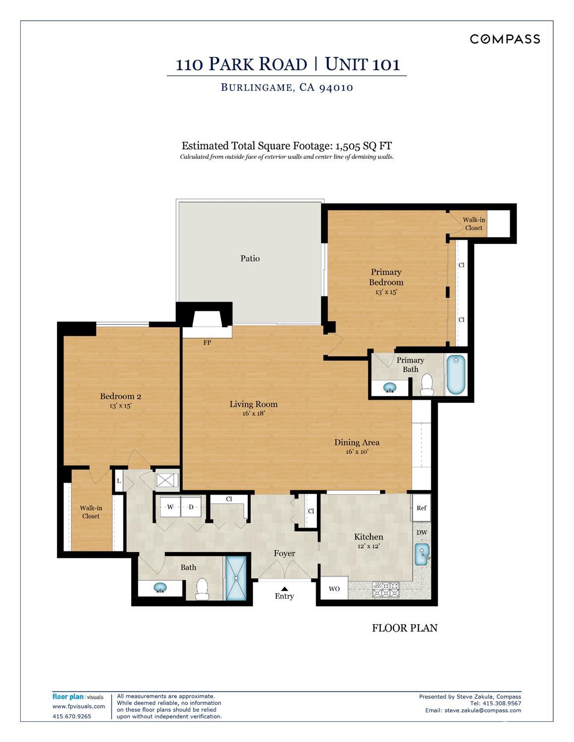 Detail Gallery Image 54 of 54 For 110 Park Rd #101,  Burlingame,  CA 94010 - 2 Beds | 2 Baths