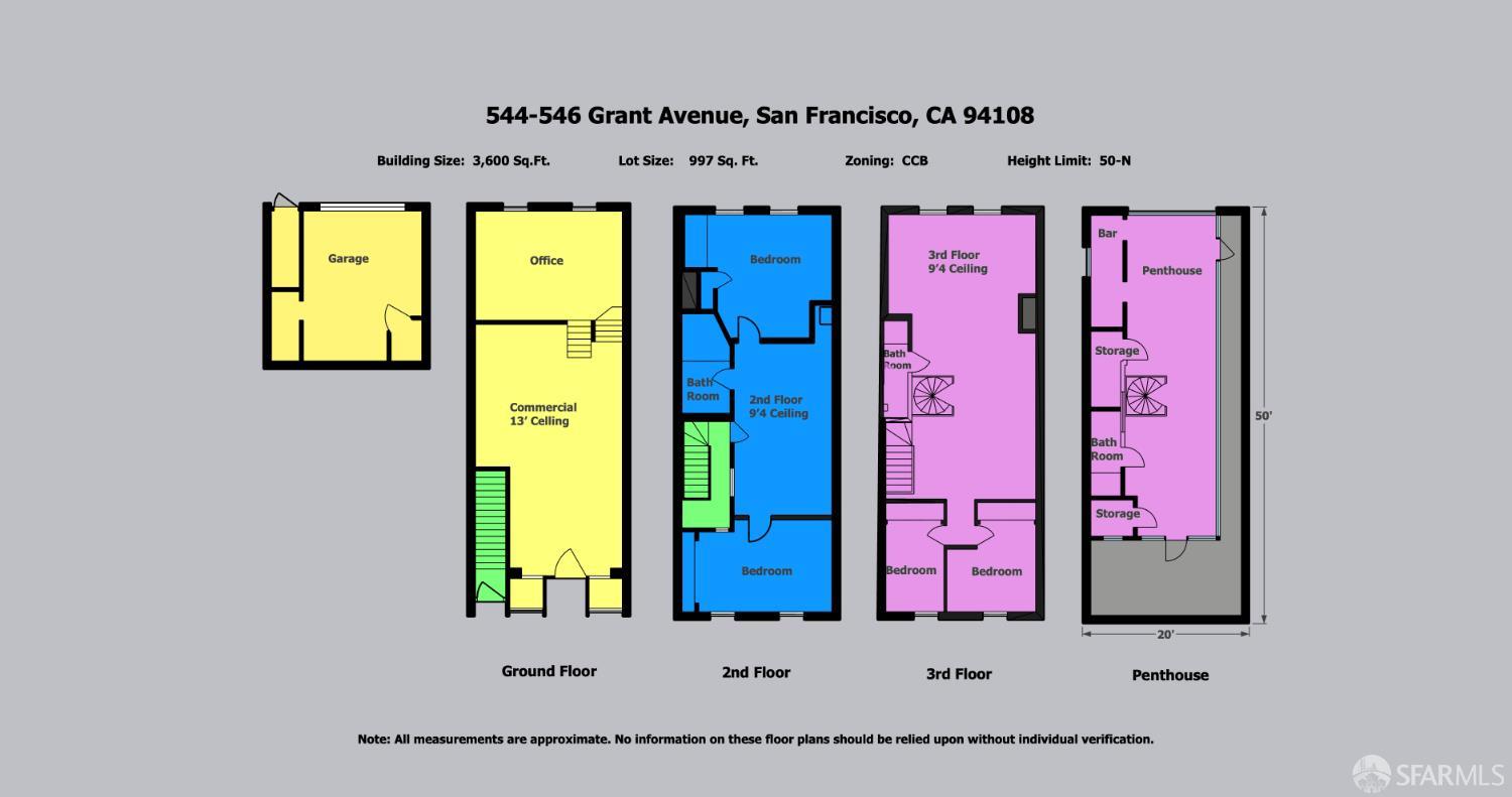 Detail Gallery Image 8 of 8 For 544 Grant Ave, San Francisco,  CA 94108 - – Beds | – Baths