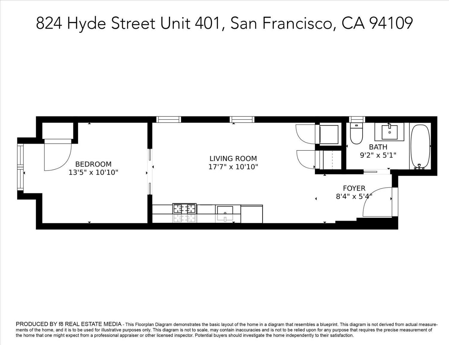 Detail Gallery Image 19 of 21 For 824 Hyde St #301,  San Francisco,  CA 94109 - 1 Beds | 1 Baths