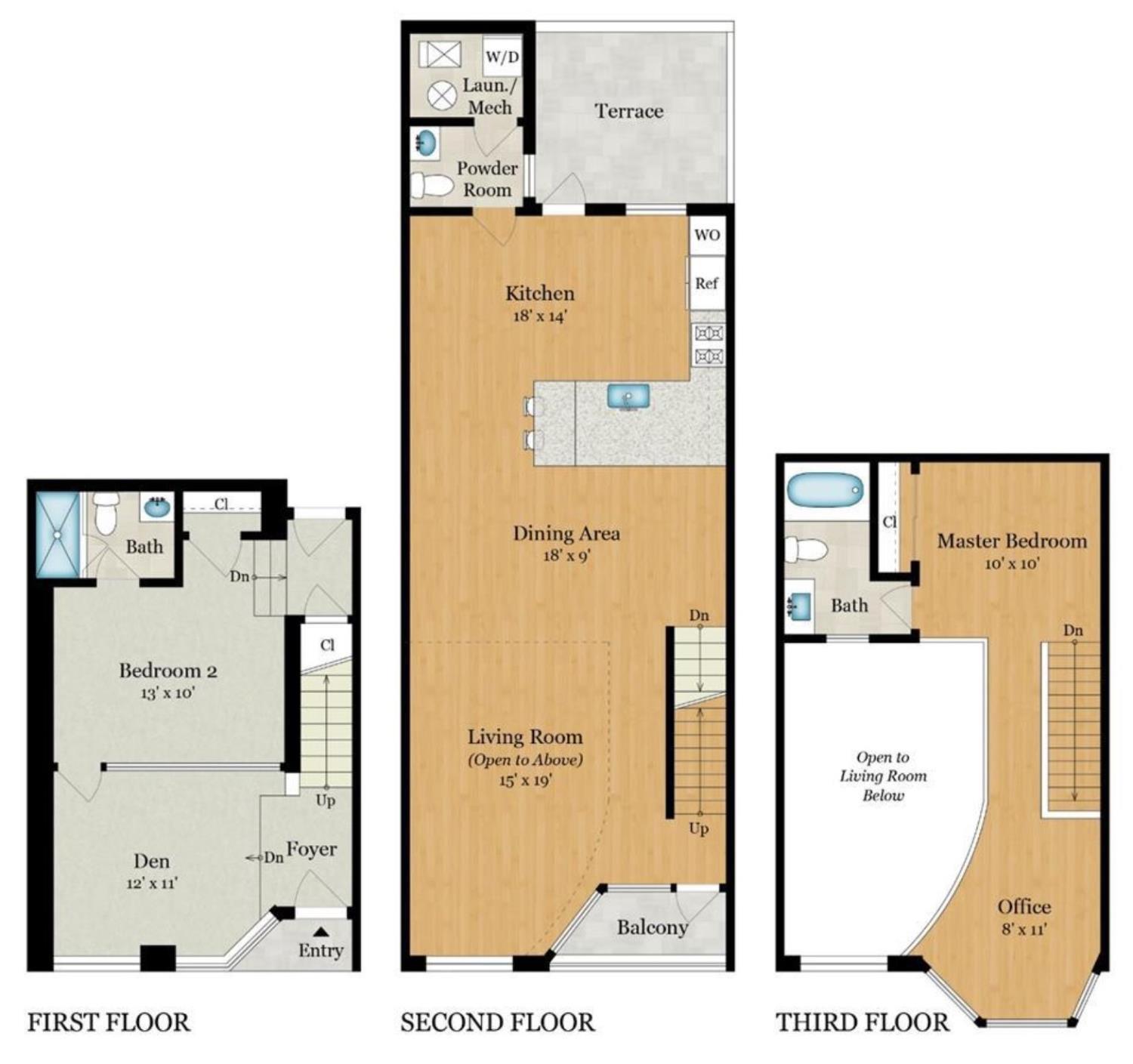Detail Gallery Image 4 of 52 For 188 South Park St #3,  San Francisco,  CA 94107 - 2 Beds | 2/1 Baths