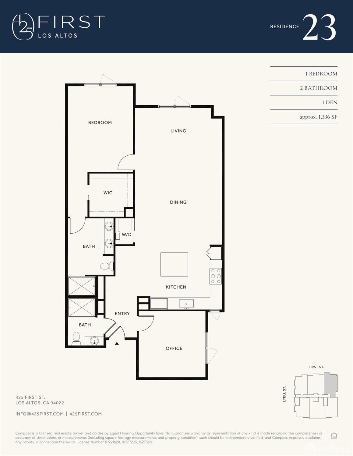 Detail Gallery Image 1 of 11 For 425 First St #23,  Los Altos,  CA 94022 - 1 Beds | 1/1 Baths