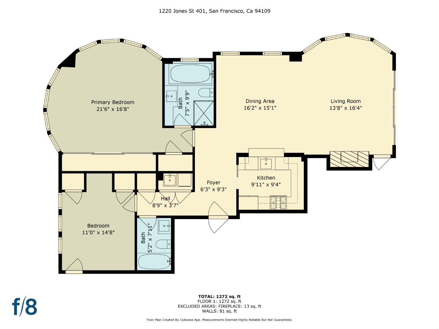 Detail Gallery Image 50 of 53 For 1220 Jones St #401,  San Francisco,  CA 94109 - 2 Beds | 2 Baths