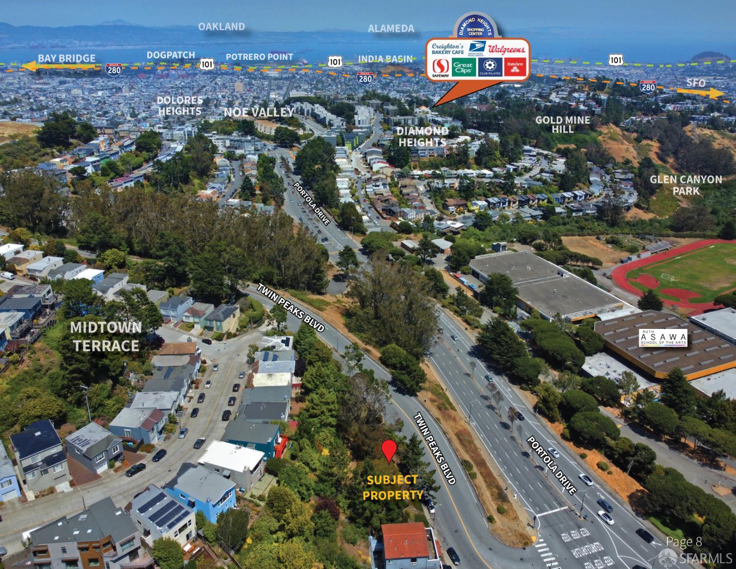 Detail Gallery Image 2 of 10 For 1230 Twin Peaks Blvd, San Francisco,  CA 94131 - – Beds | – Baths