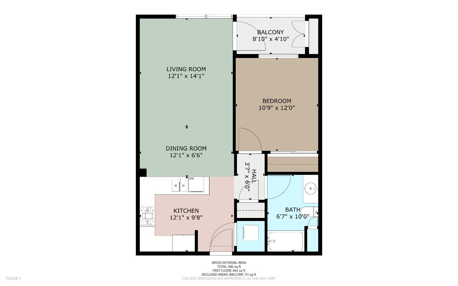 Detail Gallery Image 21 of 33 For 1488 El Camino Real #212,  South San Francisco,  CA 94080 - 1 Beds | 1 Baths