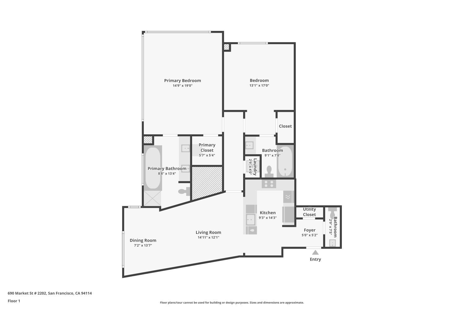 Detail Gallery Image 44 of 60 For 690 Market St #2103,  San Francisco,  CA 94104 - 2 Beds | 2 Baths