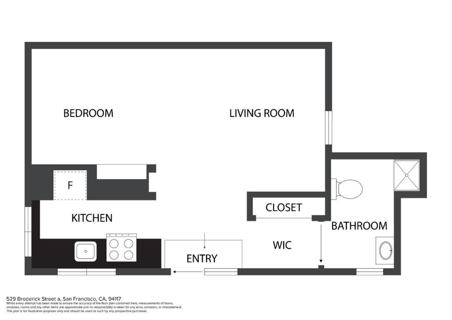 Detail Gallery Image 26 of 26 For 529 Broderick St a,  San Francisco,  CA 94117 - 1 Beds | 1 Baths