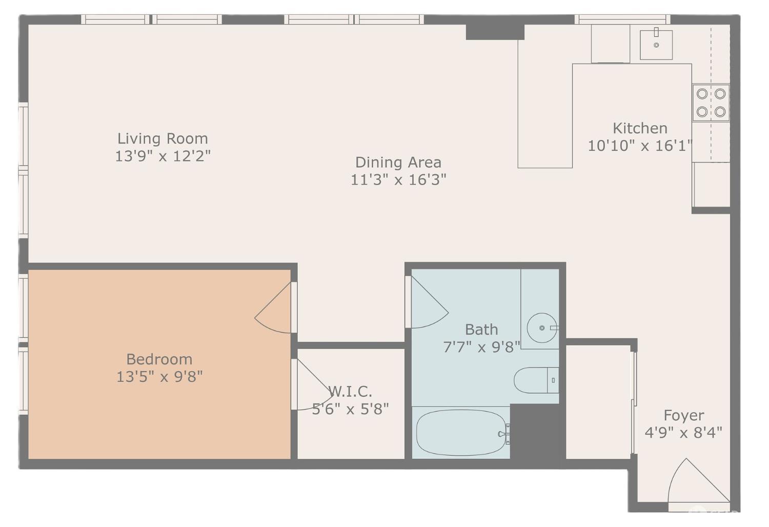 Detail Gallery Image 2 of 41 For 199 New Montgomery St #807,  San Francisco,  CA 94105 - 1 Beds | 1 Baths