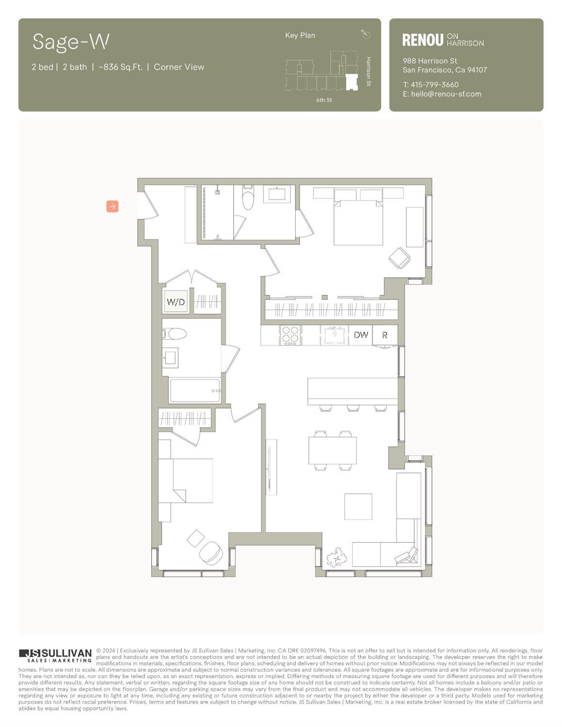 Detail Gallery Image 11 of 14 For 988 Harrison St Hm6,  San Francisco,  CA 94107 - 2 Beds | 2 Baths