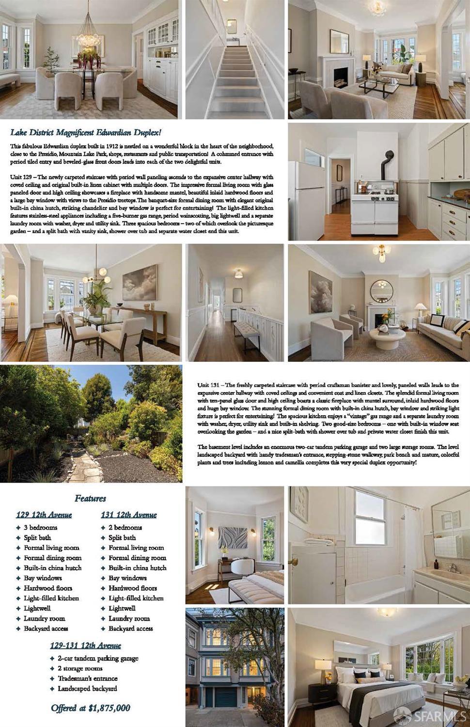 Detail Gallery Image 66 of 67 For 129 12th Ave, San Francisco,  CA 94118 - – Beds | – Baths