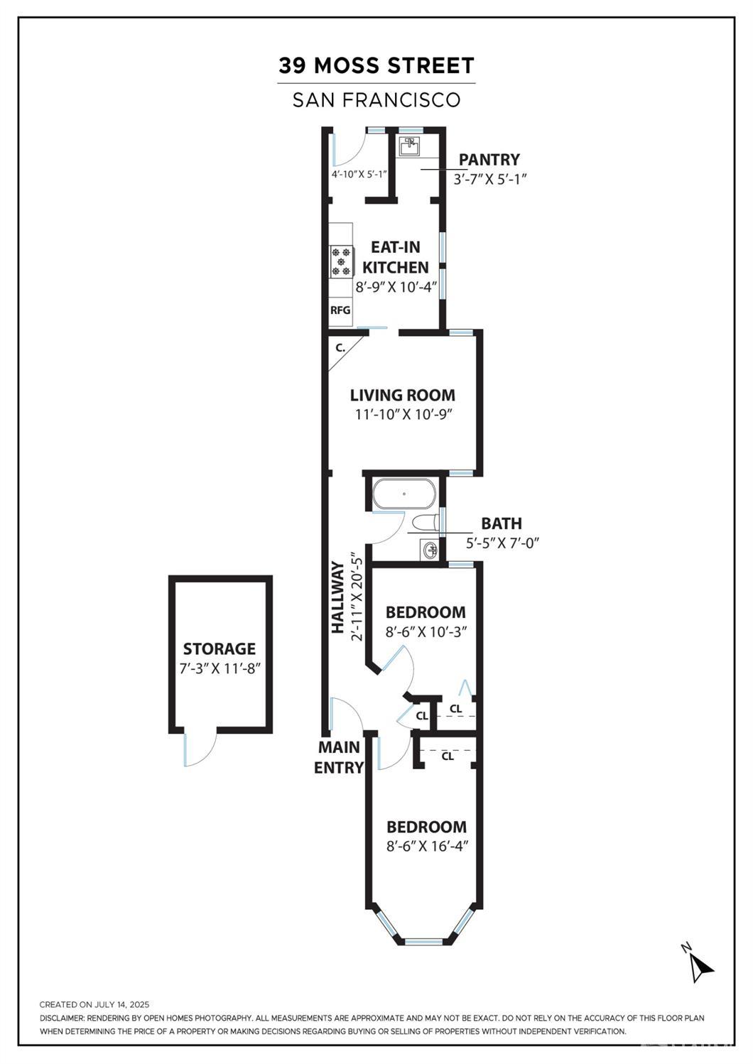 Detail Gallery Image 49 of 49 For 39 Moss St, San Francisco,  CA 94103 - 1 Beds | 1 Baths