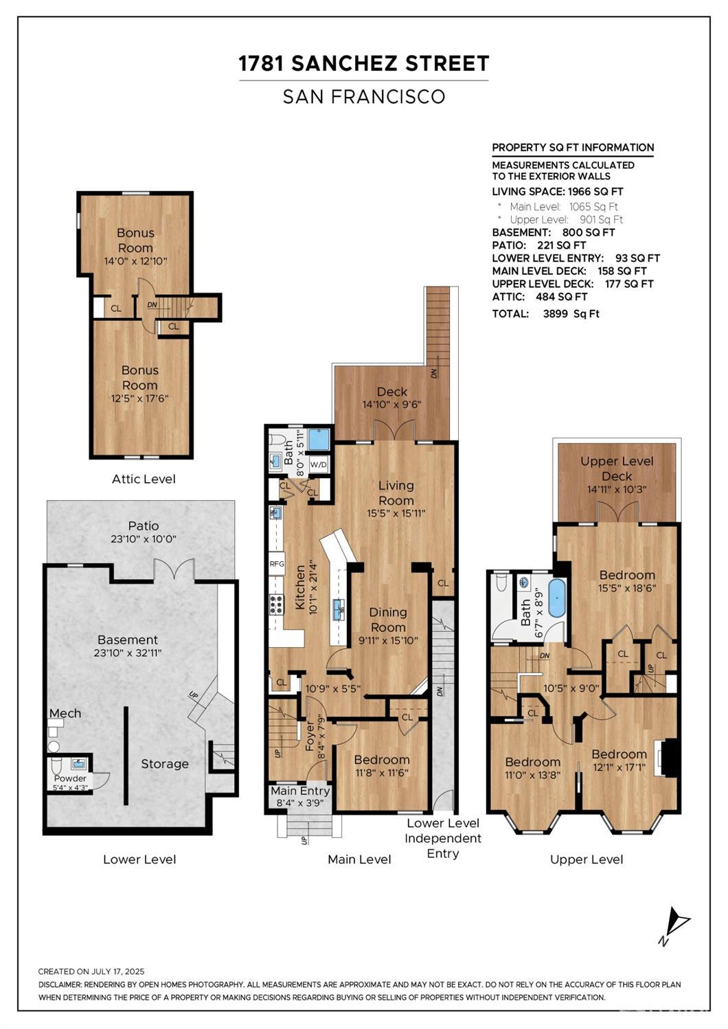 Detail Gallery Image 7 of 32 For 1781 Sanchez St, San Francisco,  CA 94131 - 4 Beds | 2/1 Baths