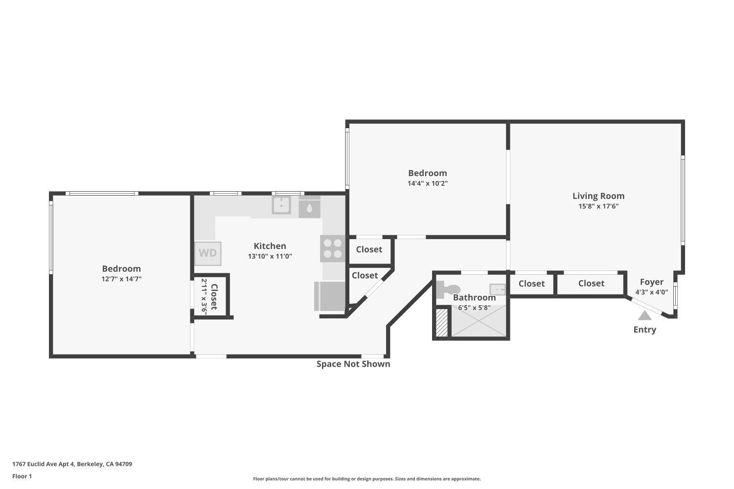 Detail Gallery Image 32 of 32 For 1767 Euclid Ave #4,  Berkeley,  CA 94709 - 2 Beds | 1 Baths