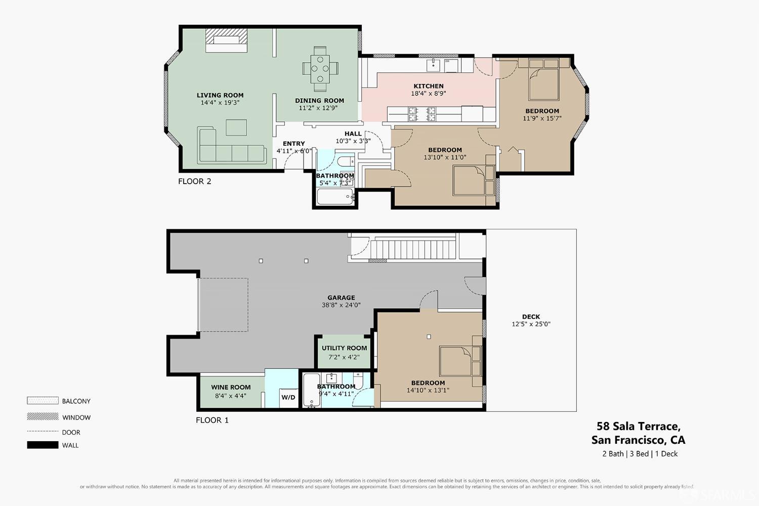 Detail Gallery Image 58 of 58 For 58 Sala Ter, San Francisco,  CA 94112 - 2 Beds | 2 Baths