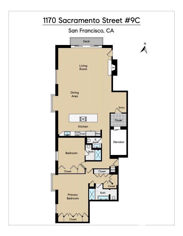 Detail Gallery Image 30 of 30 For 1170 Sacramento St 9c,  San Francisco,  CA 94108 - 2 Beds | 2/1 Baths