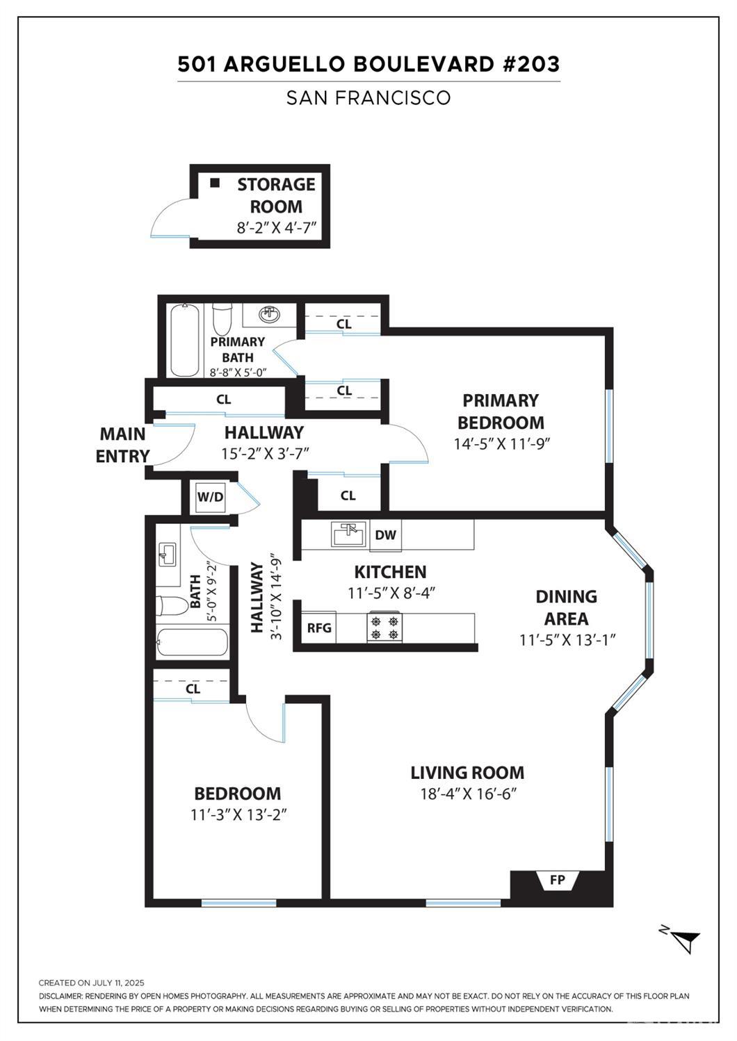 Detail Gallery Image 30 of 63 For 501 Arguello Blvd #203,  San Francisco,  CA 94118 - 2 Beds | 2 Baths