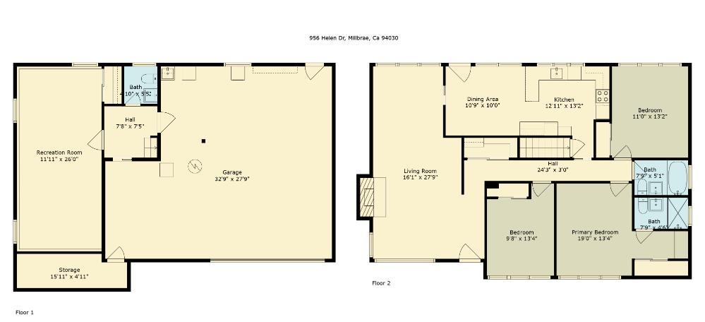 Detail Gallery Image 37 of 37 For 956 Helen Dr, Millbrae,  CA 94030 - 3 Beds | 2/1 Baths