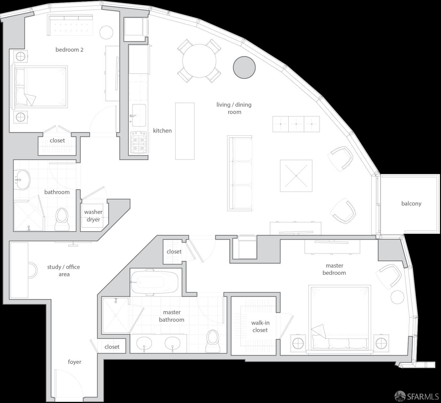 Detail Gallery Image 19 of 36 For 338 Spear St 10h,  San Francisco,  CA 94105 - 2 Beds | 2 Baths