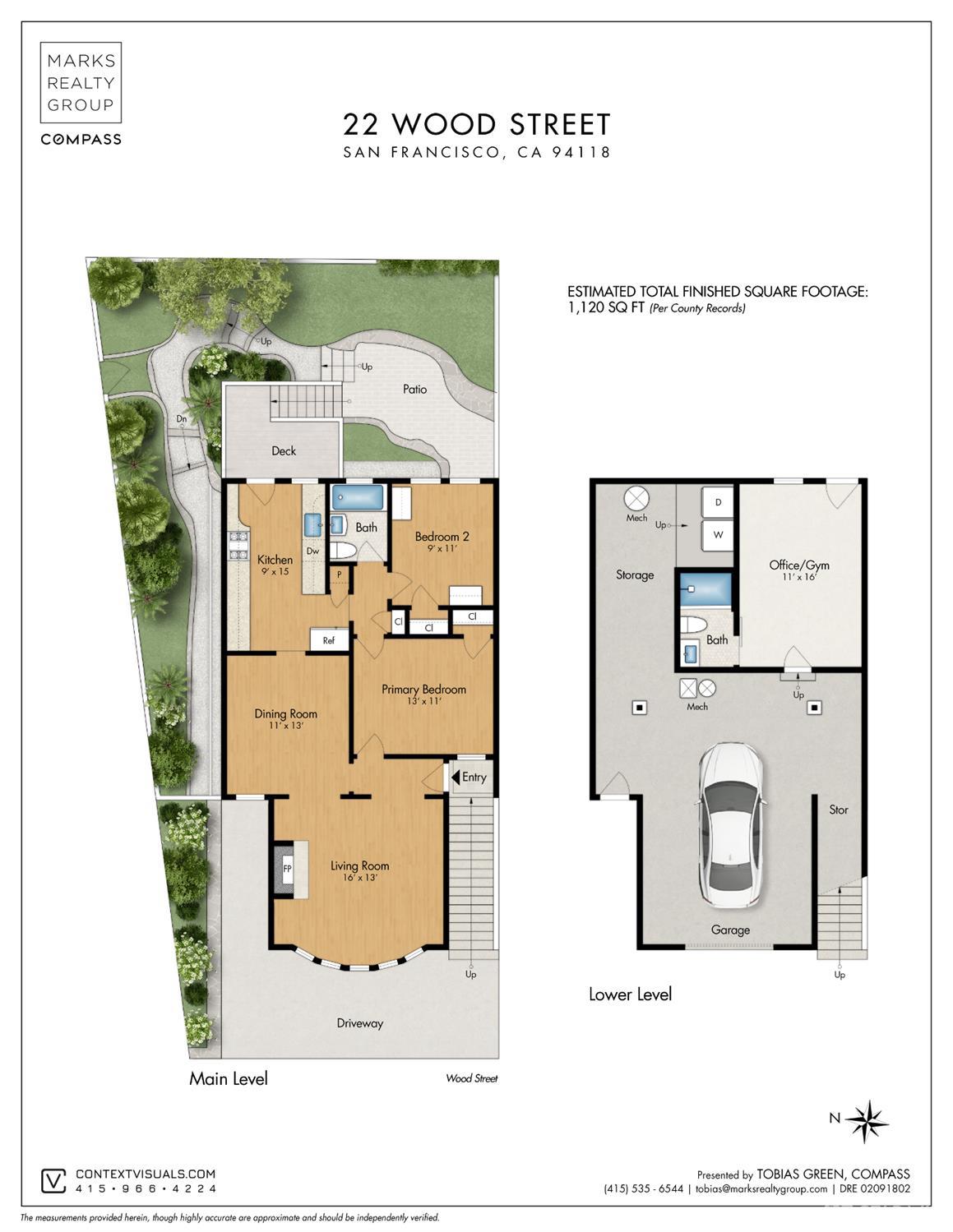 Detail Gallery Image 55 of 55 For 22 Wood St, San Francisco,  CA 94118 - 2 Beds | 1 Baths