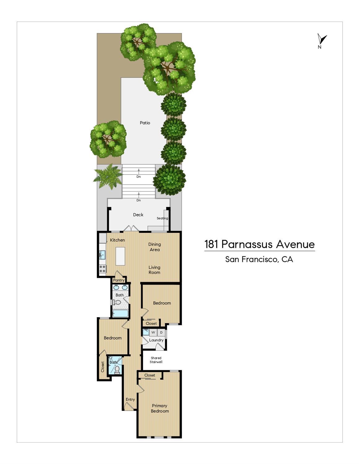Detail Gallery Image 34 of 47 For 181 Parnassus Ave, San Francisco,  CA 94117 - 3 Beds | 2 Baths