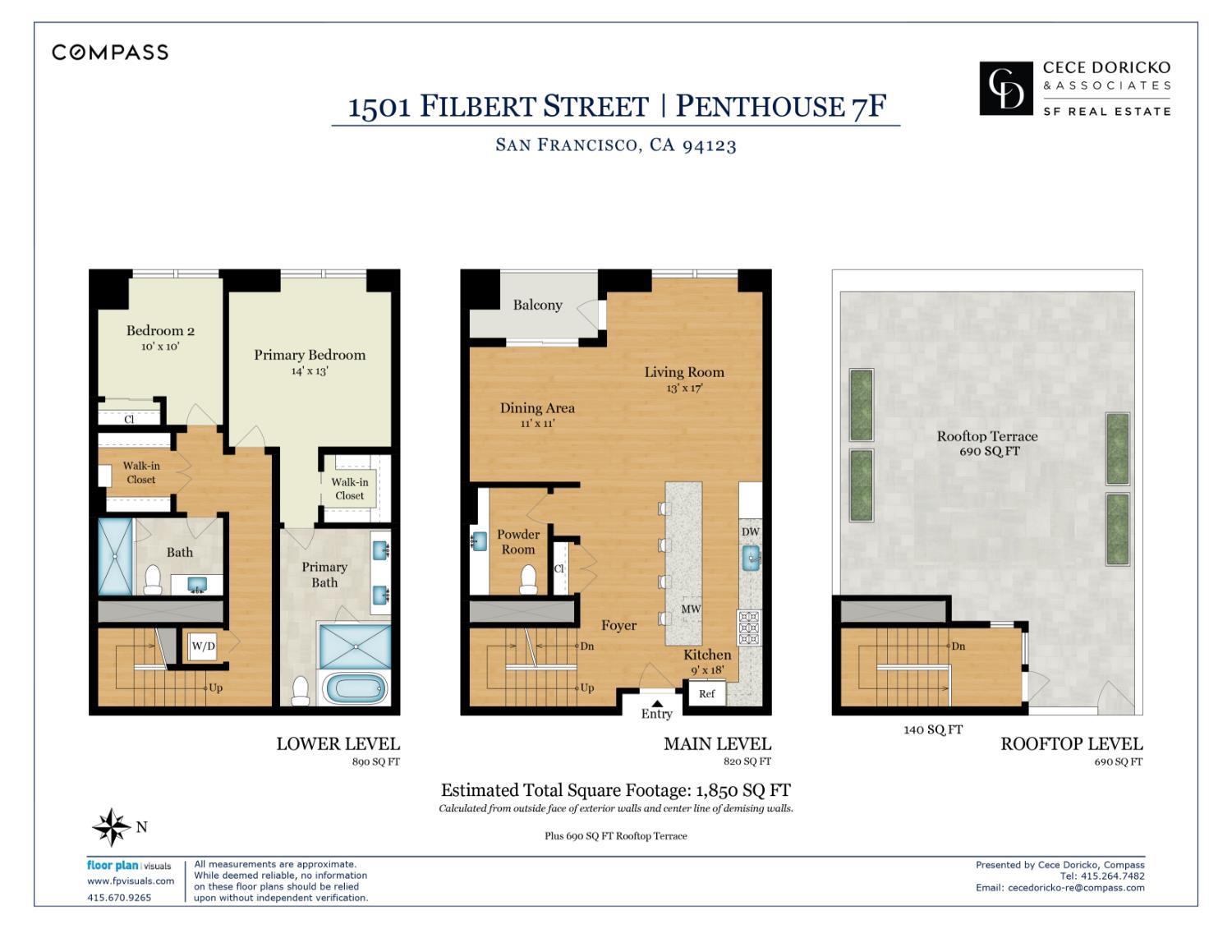 Detail Gallery Image 56 of 56 For 1501 Filbert St Ph7f,  San Francisco,  CA 94123 - 2 Beds | 2/1 Baths