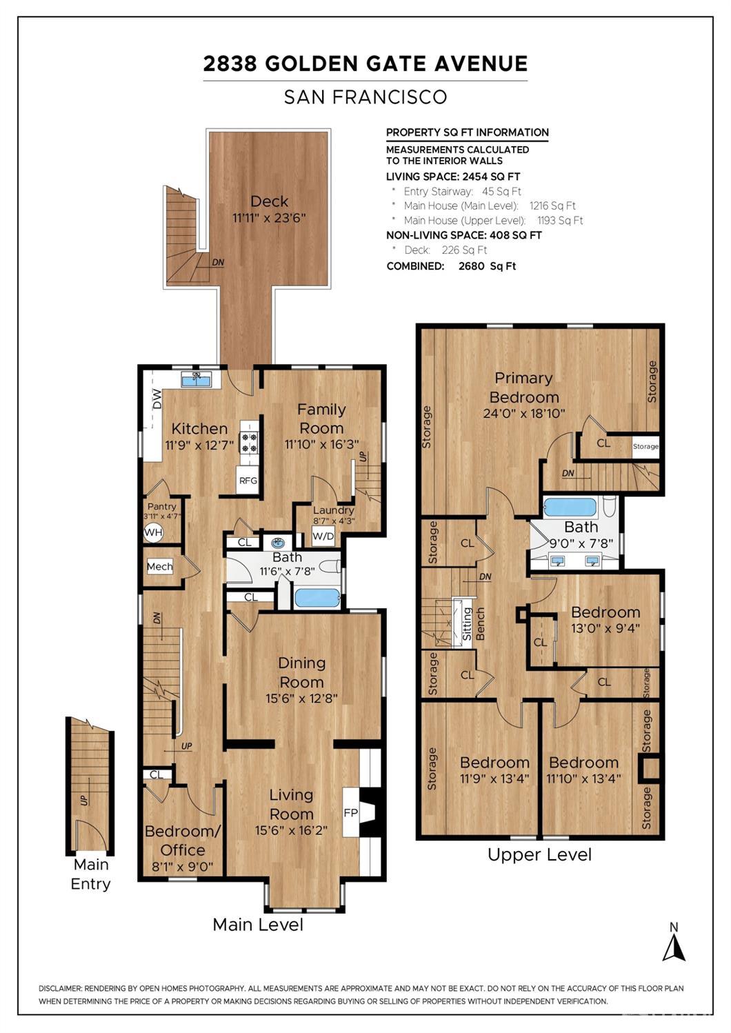 Detail Gallery Image 37 of 37 For 2838 Golden Gate Ave, San Francisco,  CA 94123 - 5 Beds | 2 Baths