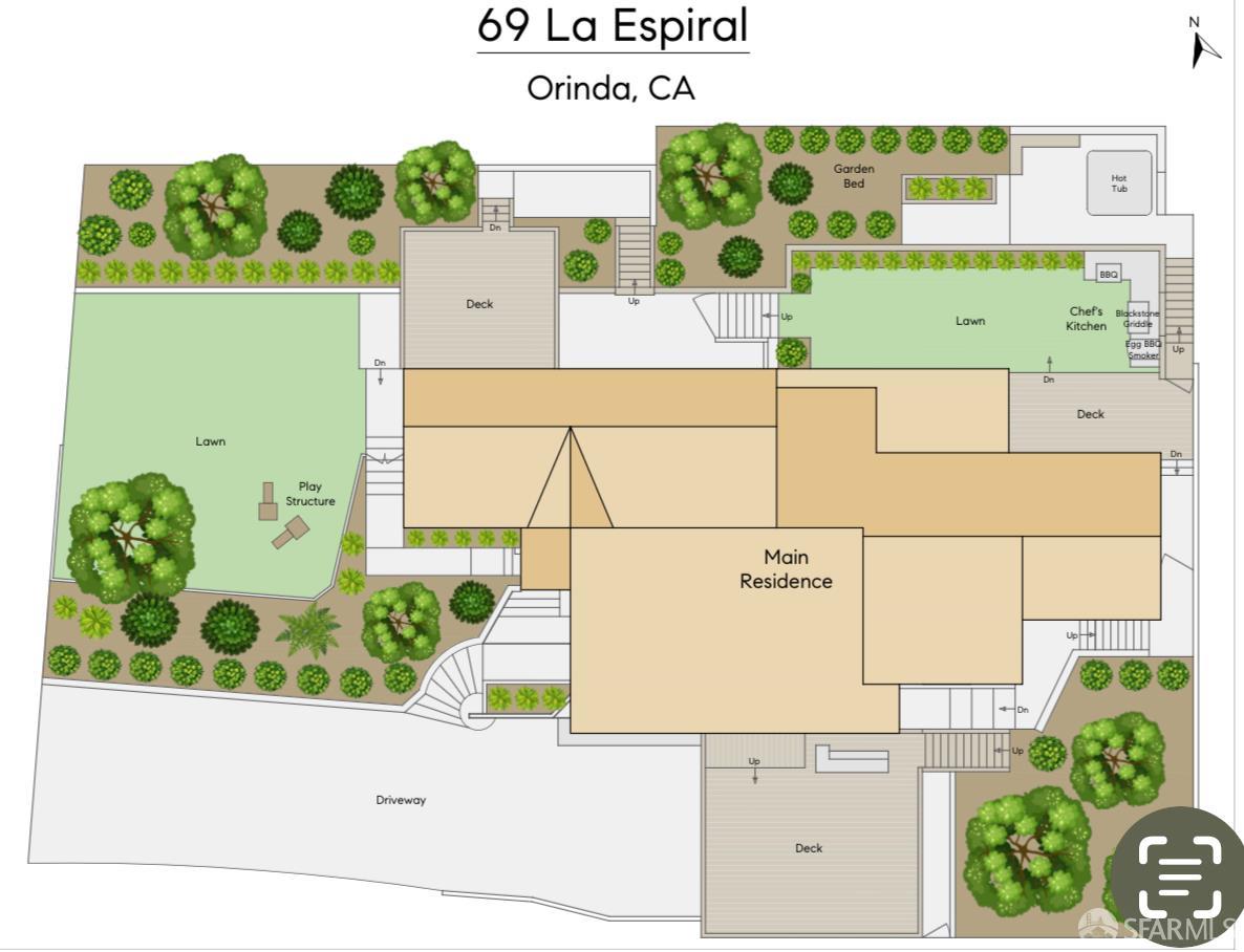 Detail Gallery Image 65 of 66 For 69 La Espiral, Orinda,  CA 94563 - 4 Beds | 3/1 Baths