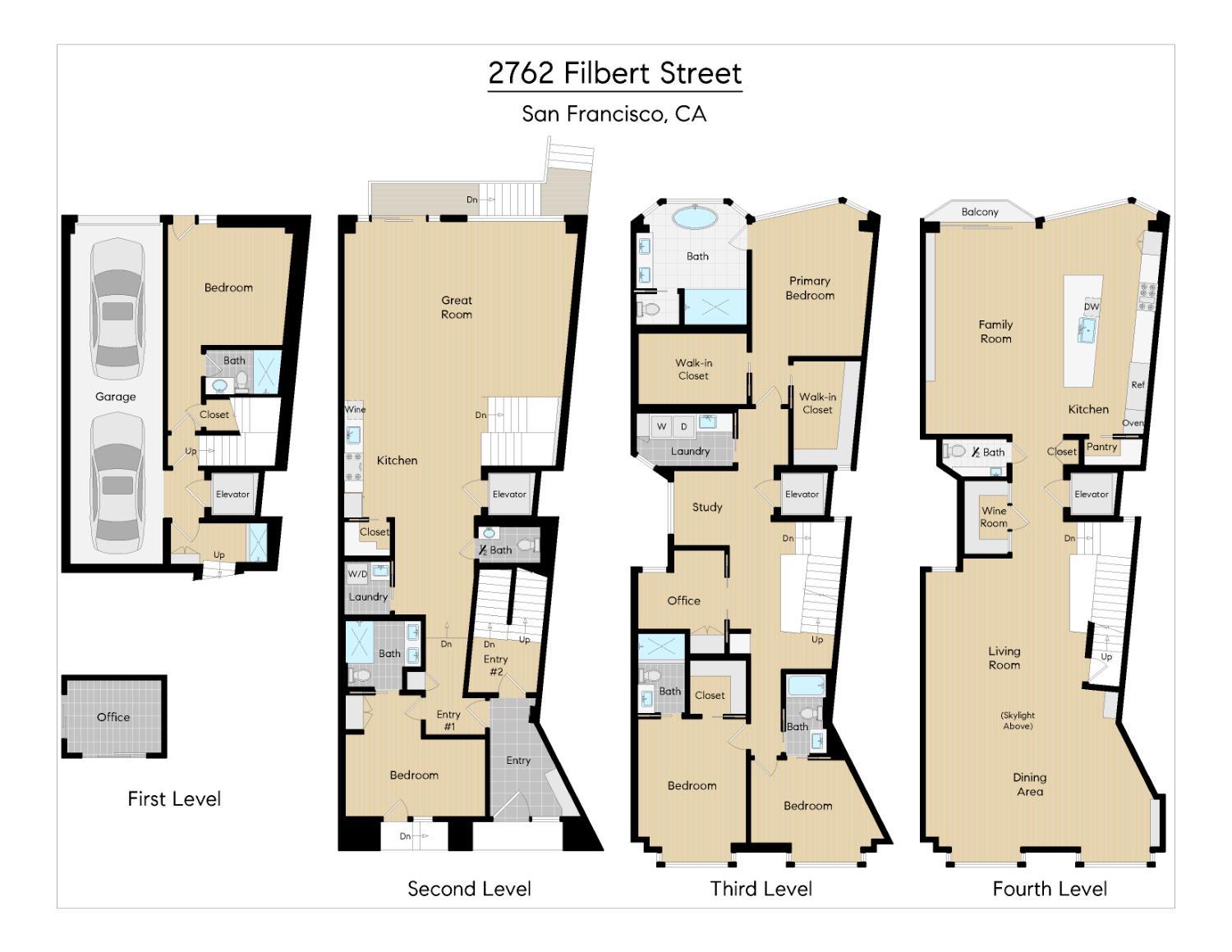 Detail Gallery Image 63 of 64 For 2762 Filbert St, San Francisco,  CA 94123 - – Beds | – Baths