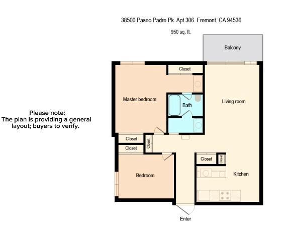 Detail Gallery Image 17 of 17 For 38500 Paseo Padre Pkwy #306,  Fremont,  CA 94536 - 2 Beds | 1 Baths