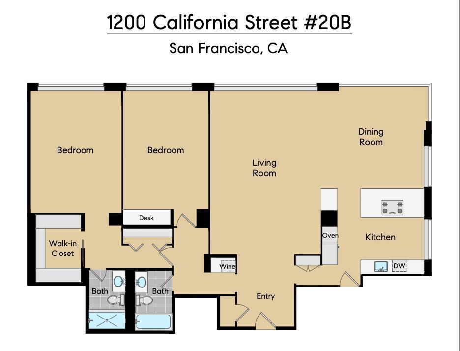 Detail Gallery Image 34 of 34 For 1200 California St 20b,  San Francisco,  CA 94109 - 2 Beds | 2 Baths