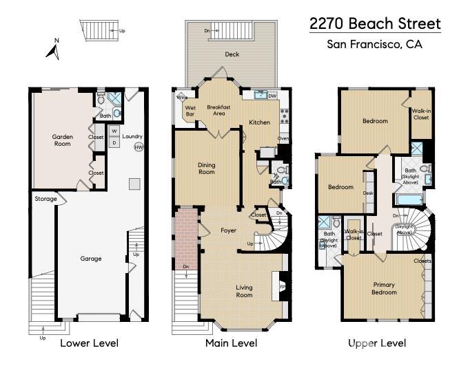 Detail Gallery Image 54 of 54 For 2270 Beach St, San Francisco,  CA 94123 - 3 Beds | 3/1 Baths